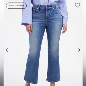 Madewell Curvy Kick Out Crop Jeans